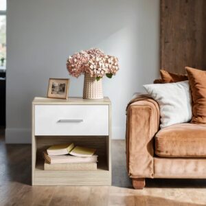 VASAGLE yöpöytä, sivupöytä, laatikolla