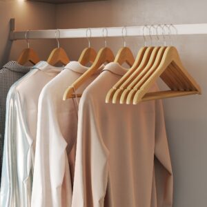 SONGMICS b?jler af tr?, s?t med 10 stk., b?jler af massivt tr?