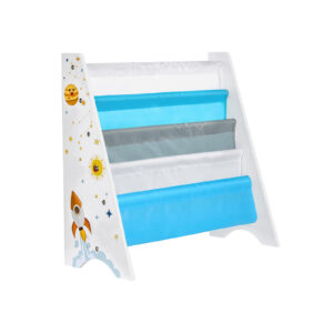 SONGMICS Children's Bookshelf Blue-White