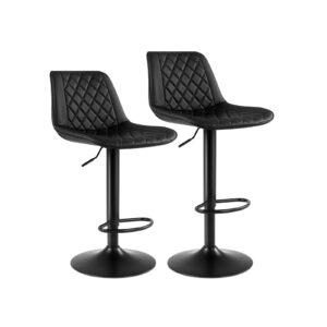 SONGMICS Bar Stool Black