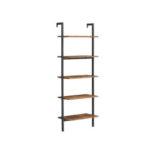 VASAGLE Standing Shelf Vintage Brown-Black