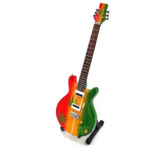 Bob Marley Tribute Ganja Mini Guitar MGT-0468