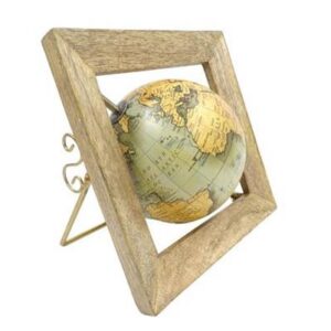 Dekorativ glob i träram – GLB-40