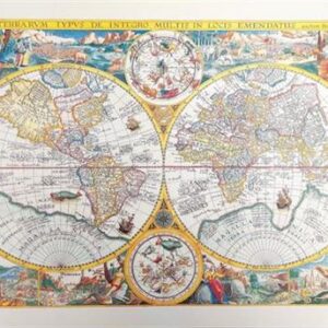 Gammelt verdenskort - Orbis Terrarum genoptryk - P. Plancius, 1594. - M1594