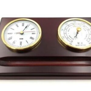 Exclusive desk set: barometer and clock - 28.5161