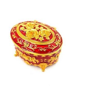 Oval smykkeskrin i metal – OVA