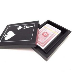 Deck of cards in an elegant resin and MDF box - G1228