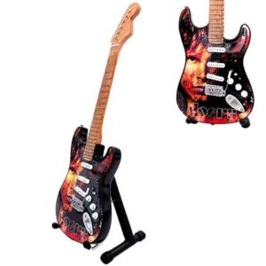 Mini-guitar inspireret af Jim Morrison fra The Doors – mahogni – MGT-6569
