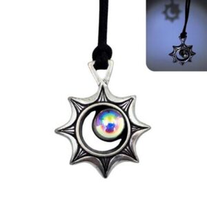 Halskæde Solar Eclipse - Optisk illusion - Gave til rejsende - ECL32