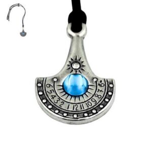 Halskæde Sundial - Nile - Forsølvet Zamak + Bøhmisk krystal - NIL33