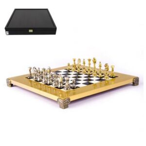 Exclusive brass Chess – Staunton - 28x28cm - S32BLA