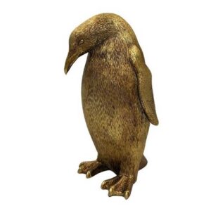 Dekorativ figur Gyllene pingvin Höjd 20,5 cm - 3989FJZ
