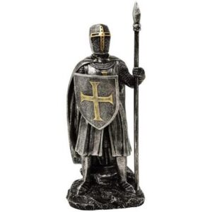 Ridderfigur med spyd - Højde 20 cm Polyresin – MC-23080