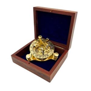 Brass Compass Dollond in wooden box - SD14/2.5