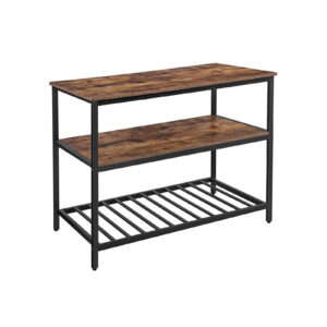 VASAGLE kitchen island with 3 shelves