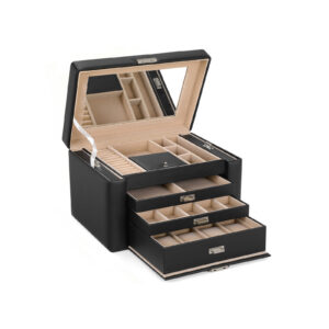 SONGMICS korulaatikko 3 laatikkoa musta