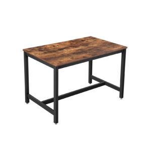 VASAGLE Kitchen Table 4 People 120 x 75 x 75 cm Industrial Design