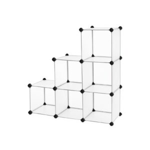 SONGMICS kenkähylly ovilla, muovi, valkoinen