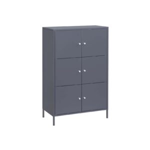 SONGMICS metalarkivskab, gr?t