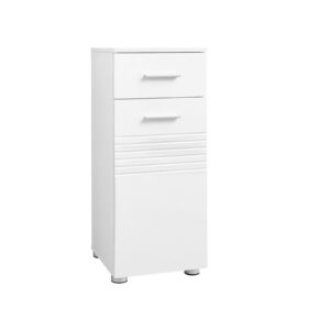 VASAGLE Small bathroom cabinet "Modern Notches"