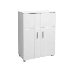 VASAGLE Modern White Bathroom Cabinet