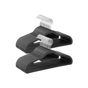 SONGMICS Anti-Slip Hangers 50 pieces Gray