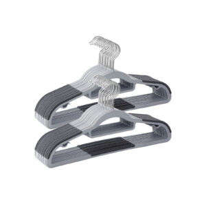 SONGMICS Anti-Slip Hangers 50 pieces Gray