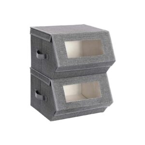 SONGMICS förvaringslådor med transparent fönster