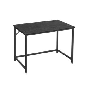 VASAGLE Small computer desk, greige-black