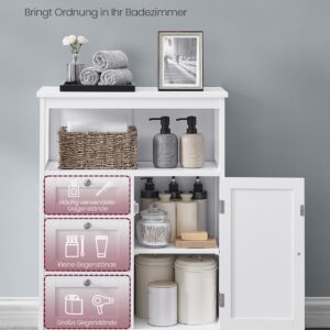 VASAGLE kylpyhuoneen kaappi 30 x 60 x 80 cm, 3 laatikkoa