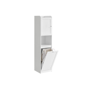 VASAGLE kylpyhuonekaappi pyykkikorilla 40 x 40 x 170 cm