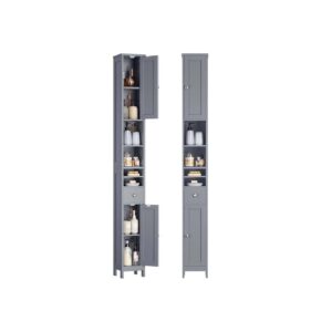 VASAGLE Kylpyhuonekaappi säädettävillä hyllyillä ja avoimilla