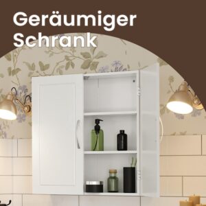 VASAGLE Väggskåp med 2 dörrar