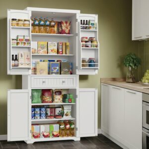 VASAGLE kitchen cabinet, dining room cabinet, tall cabinet