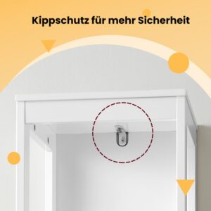 VASAGLE kylpyhuonekaappi, vapaasti seisova kaappi, kylpyhuonekalusteet