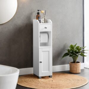 VASAGLE Skåp med toalettpappershållare