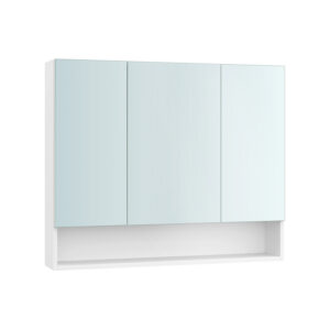 VASAGLE bathroom cabinet with 3 doors 16.5 x 90 x 75 cm cloud white