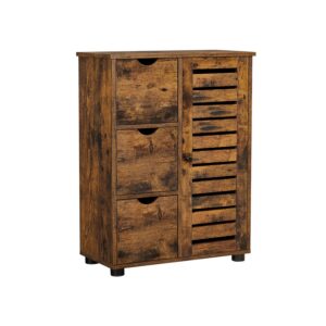 VASAGLE Teollisuustyylinen kylpyhuoneen kaappi ovella