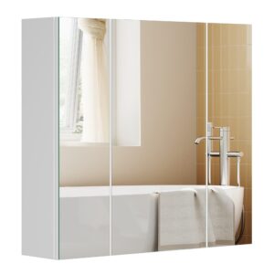 VASAGLE Spegelskåp vitt