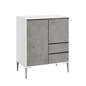 VASAGLE storage cabinet with doors and 2 drawers