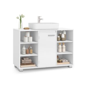 VASAGLE Vanity cabinet with adjustable shelves