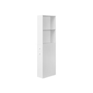 VASAGLE Tall narrow bathroom cabinet in classic white