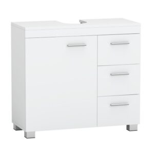 VASAGLE Washbasin cabinet, bathroom cabinet, 3 large drawers
