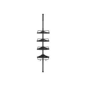 SONGMICS brusereol med 4 hylder, h?jdejusterbar, sort