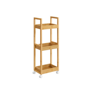 SONGMICS bathroom shelf with 3 shelves, narrow and space-saving