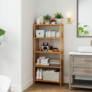 SONGMICS bathroom shelf, bathroom shelf, kitchen shelf