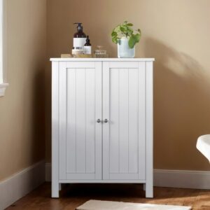 VASAGLE kylpyhuonekaappi, vapaasti seisova kylpyhuonekaappi, säilytyskaappi