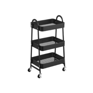 SONGMICS 3-tier trolley, black