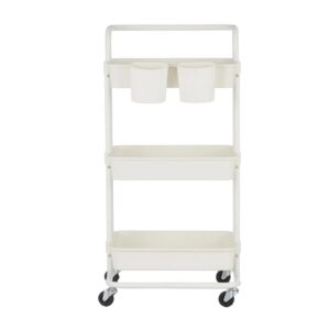 SONGMICS 3-trins rullebord, serveringsvogn, k?kkenvogn med h?ndtag
