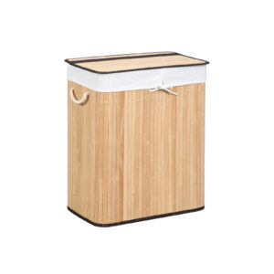 SONGMICS 100 L Bamboo Laundry Basket